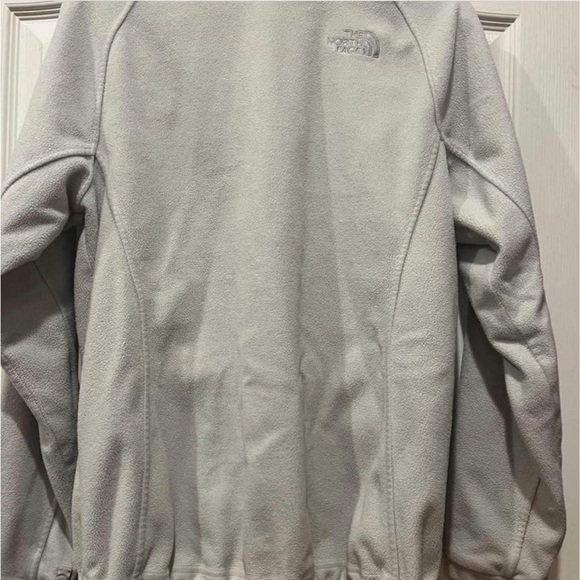 The North Face Light Gray Fleece Teddy Jacket - Picture 3 of 4